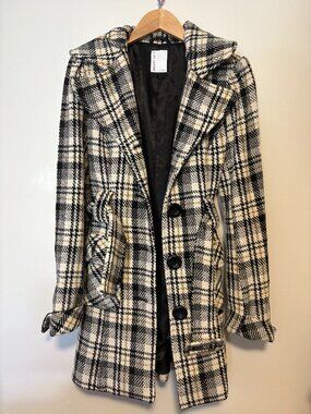 Reitman Smart Set Plaid Trench Coat